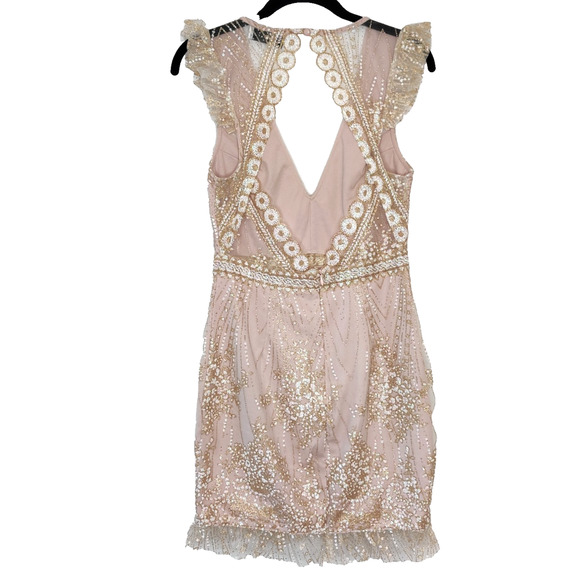 Hello Molly Match Me Dress Size M Pale Pink Wedding Dance Sparkly Fairy Romantic - Picture 3 of 16